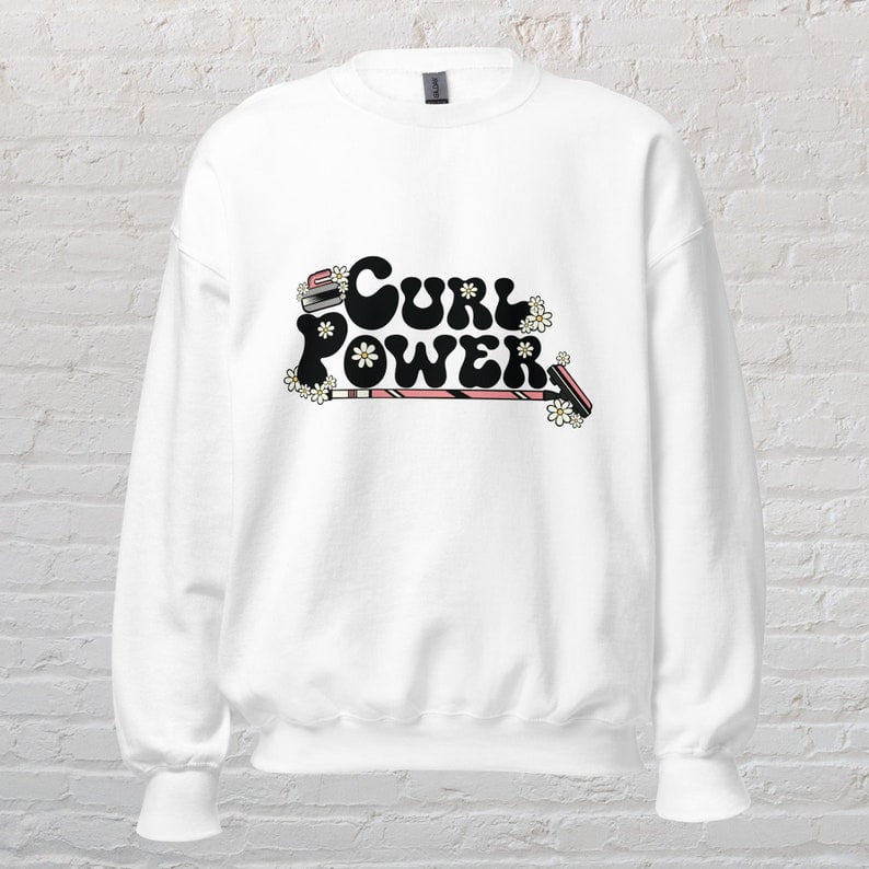 Curl Power Unisex Sweatshirt Curling Girl Power Curling Broom
