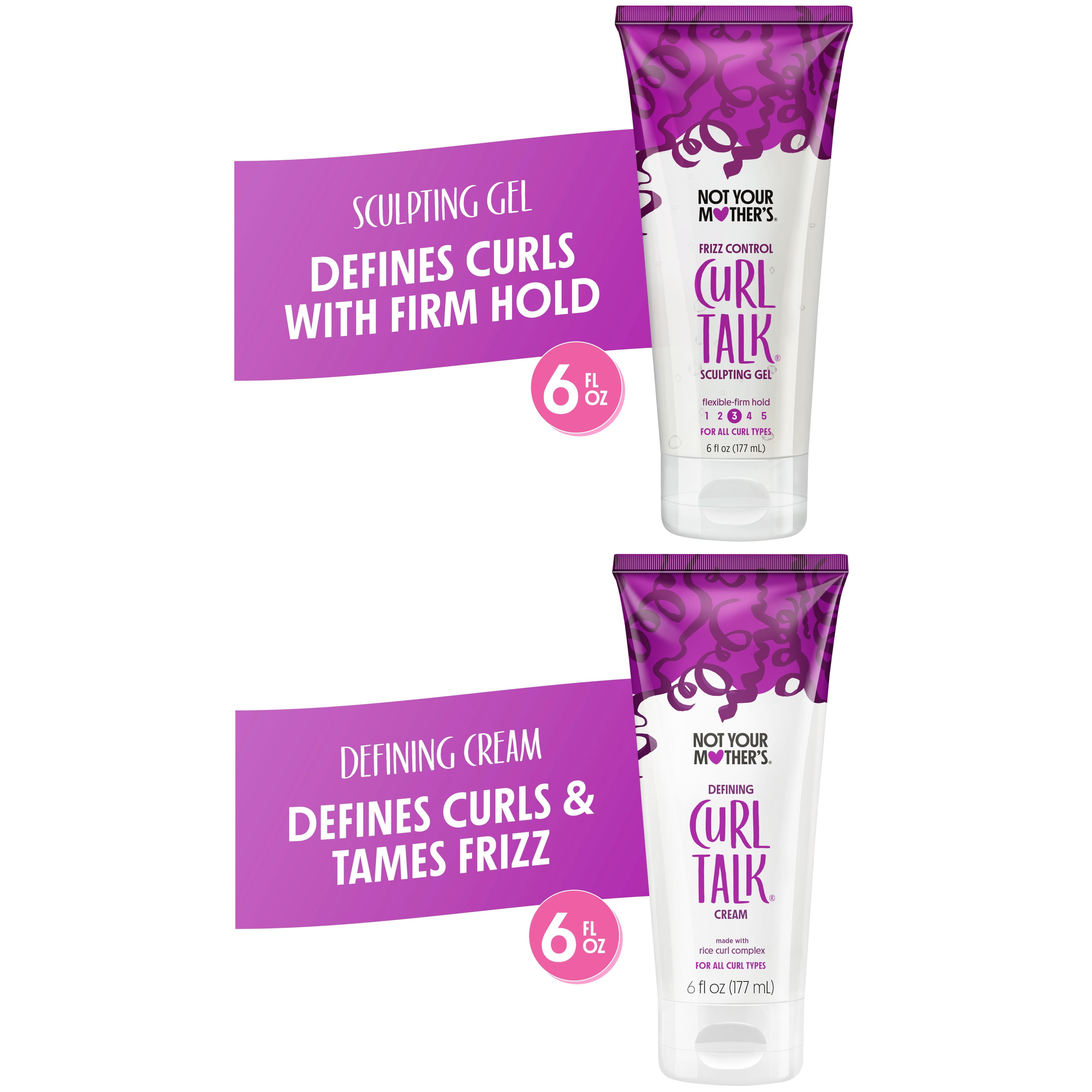 Not Your Mother's Curl Talk Curl Care Shampoo and 3-in-1 Conditioner Set, 12 fl oz, 2 Pack