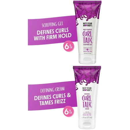 Not Your Mother's Curl Talk Curl Care Shampoo and 3-in-1 Conditioner Set, 12 fl oz, 2 Pack