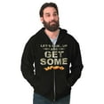 thumbnail image 1 of Curl Up and Get Some Bacon Couple Zip Hoodie Sweatshirt Men Brisco Brands S, 1 of 6