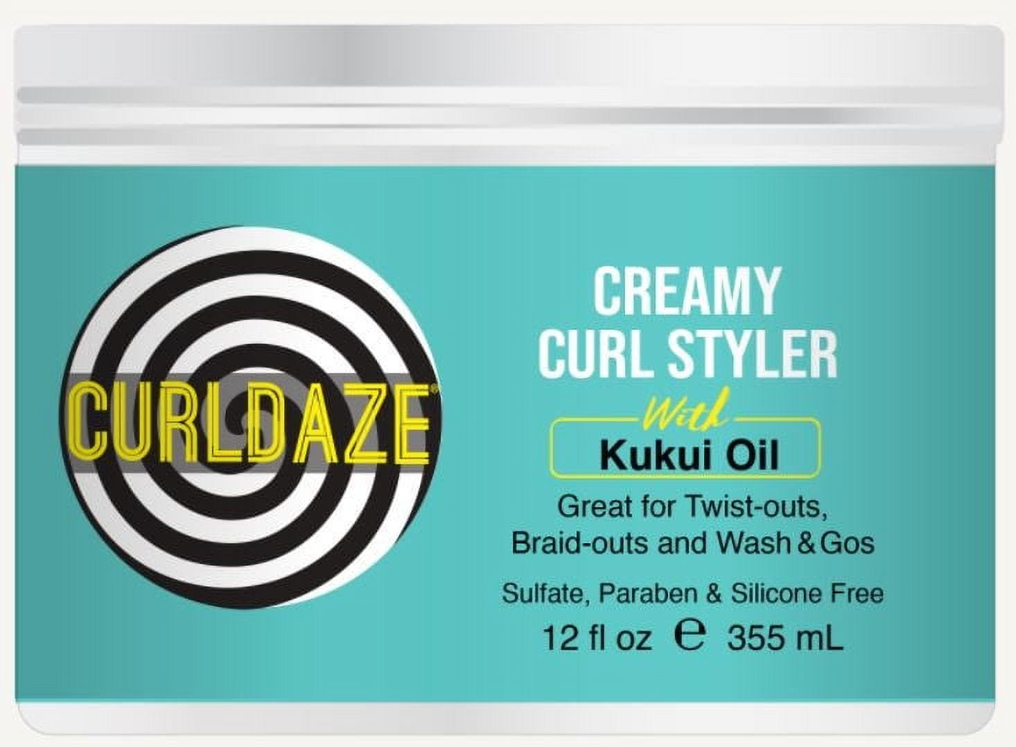 Curldaze Creamy Curl Styler with Kukui Oil 12 oz., All Hair Type