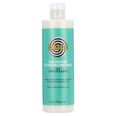 Curldaze Kukui Oil and Agave Silky Hydration Detangling Conditioner with 12 oz