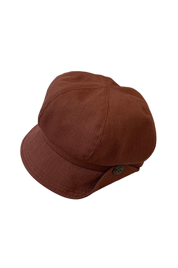 Curled Edge Button Beret Hat for Classic French Style Adjustable Fit for Casual and Formal Wear Outdoor Fashion Accessory for Women