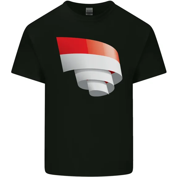Curled Indonesia Flag For Indonesian National Pride Day Unisex T-Shirt