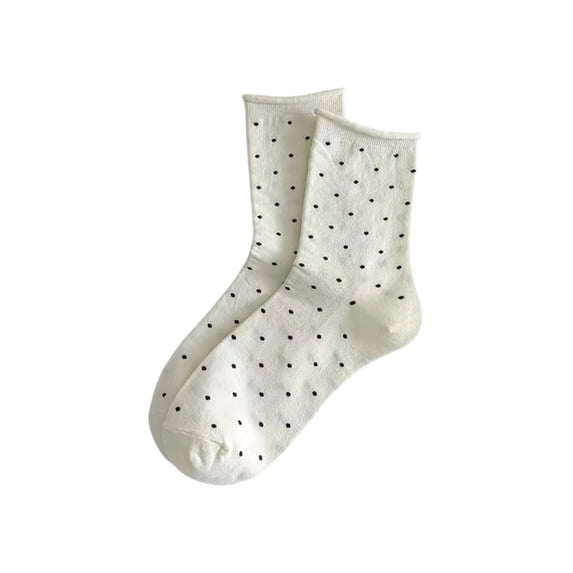 Fjofpr Socks for Women Womens Socks Curled Polka Socks