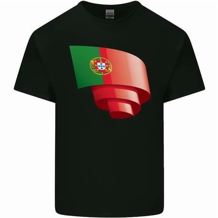 Curled Portugal Flag Portugese Day Football Mens Womens S-5XL T-Shirt