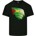 thumbnail image 1 of Curled Sao Tome and Principe Flag For National Pride Day Unisex T-Shirt, 1 of 2