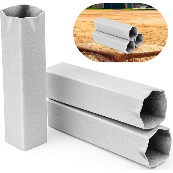 Curled Style Baseball Ground Anchors 1.8 x 8 Inch Suitable for Standard/Official Size Baseball Base