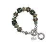 thumbnail image 1 of Curled Up Cat Fall Crystal Bead Charm Bracelet, 1 of 1