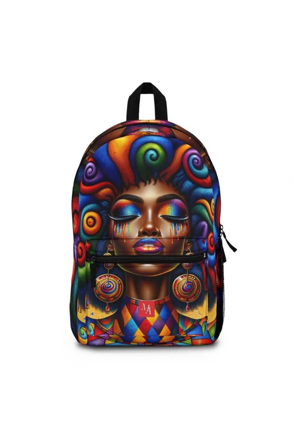 Curled Whispers of Color - Backpack