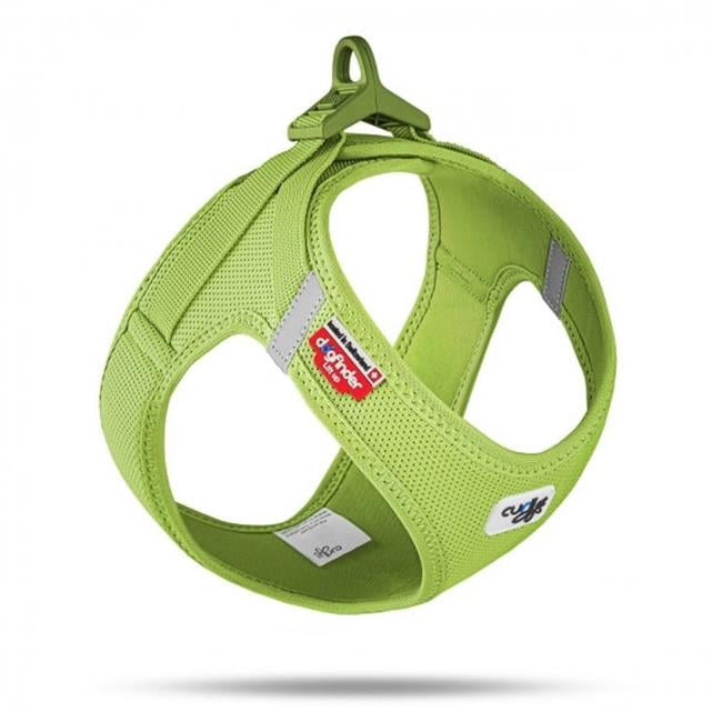 Curli AG 640122 Clasp Vest Air-Mesh Dog Harness, Lime - Extra Small