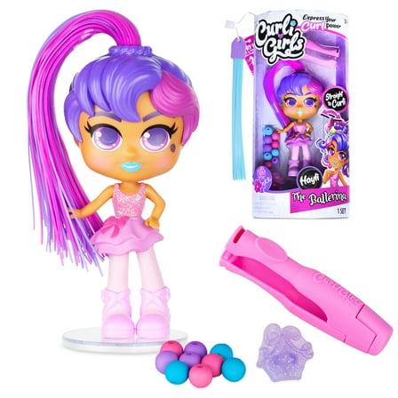 Curligirls Hayli, the Ballerina - Hairstyling Doll with Magicurl Hair -Ages 3+
