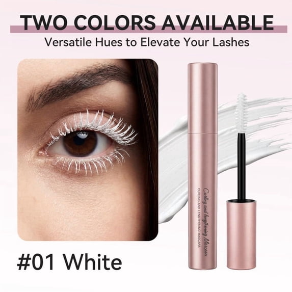 Curling And Lengthening Mascara - Waterproof 12HR Long-Lasting Volume And Curl Clump-Free For Natural Full Lashes