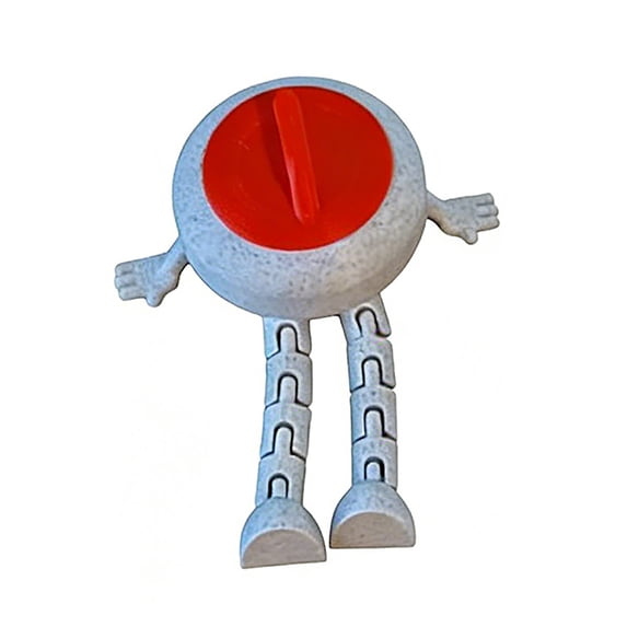 Curling Buddy - 3D Printed Articulated Curling Stone Figurine, Curling Sports Collectible, Moving Stone Model, Flexible Joint Figure, Desktop Decoration for Sports Fans,Unique Gift