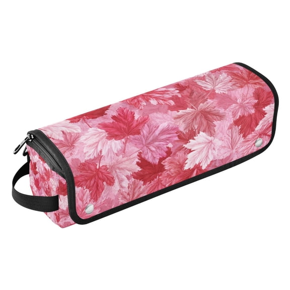 Curling Iron Storage Bag Hair Tools Travel Bag Heat Resistant and Portable Maple Leaf