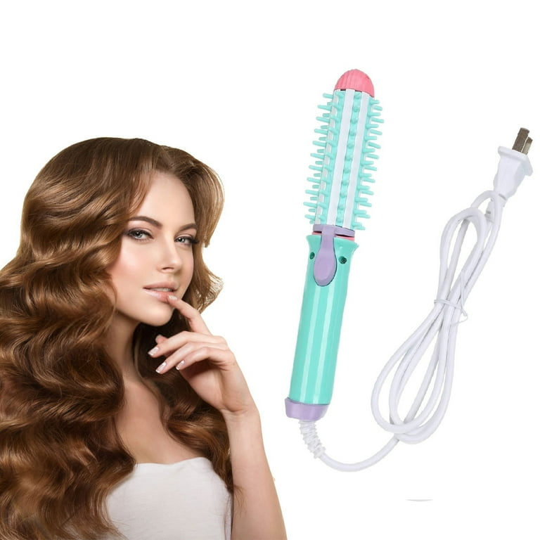 Curling Mini Curling Brush For Short Hair Anti Scald Heated Round Brush Electric Hair Ceramic Hair Tool Dryers Long Lasting Instant Heat Up For All Hair Types Walmart