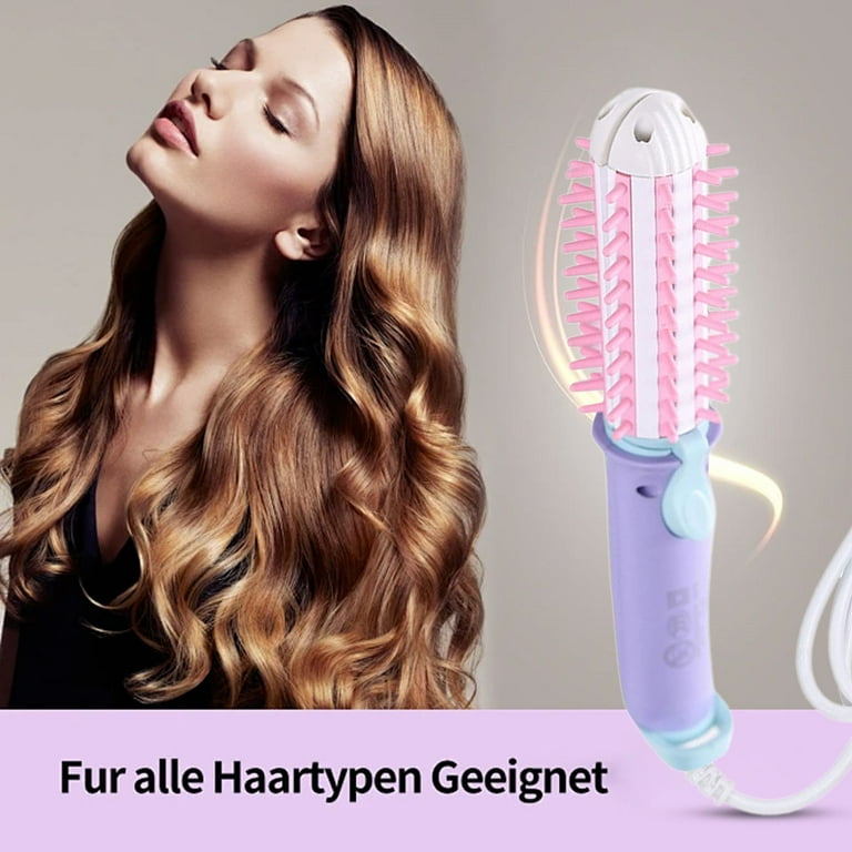 Curling Mini Curling Brush For Short Hair Anti Scald Heated Round Brush Electric Hair Ceramic Hair Tool Dryers Long Lasting Instant Heat Up For All