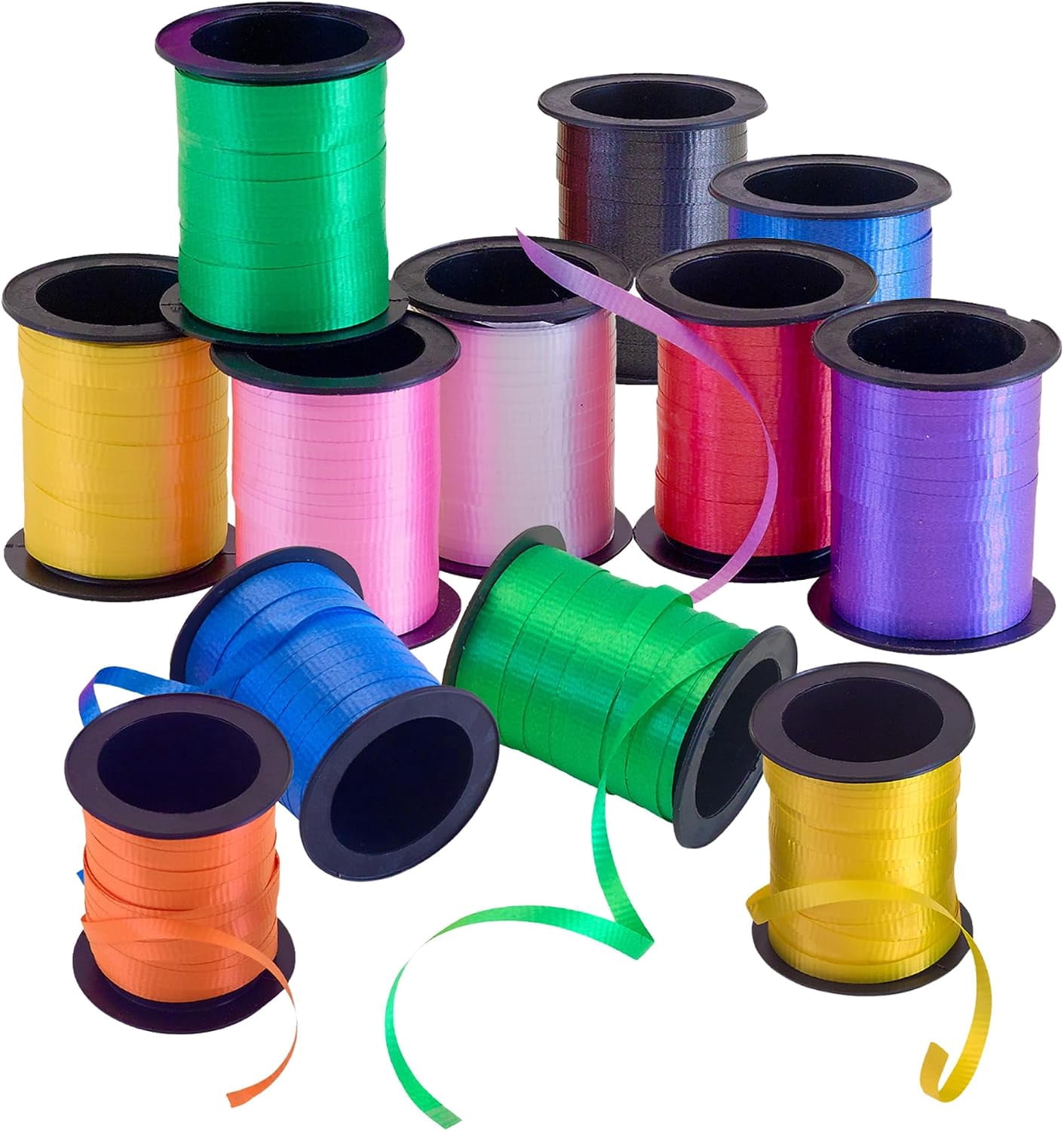 Curling Ribbon, 12 Rolls of 60-Ft Balloon String for Holidays - Walmart.com