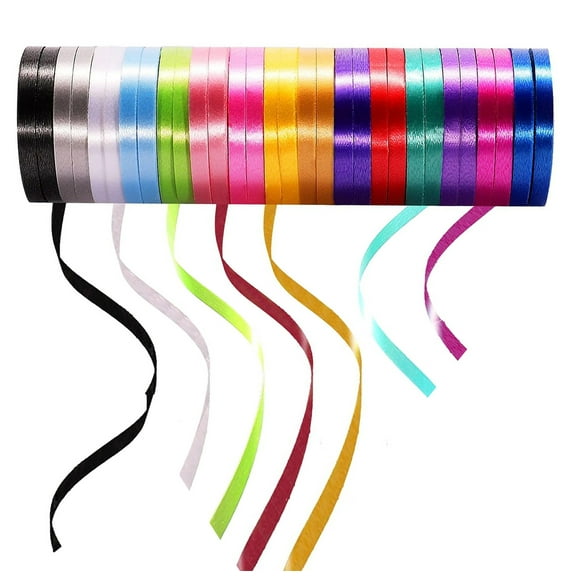 Curling Ribbon 27 Pack,Bexikou 32.8 ft Balloon String, Assorted Colors Ribbon for Crafts, Gift Wrapping, String Balloons, Tie Hair, Create DIY Decorations
