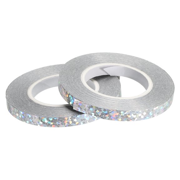 Curling Ribbon Crimped Balloon String 3/16" 11 Yards 2 Roll for Party Decoration Gift Silver