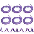 thumbnail image 1 of Curling Ribbon Crimped Balloon String 3/16" 11 Yards 6 Roll for Party Decoration Gift Purple, 1 of 5
