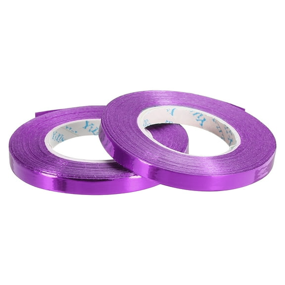 Uxcell Curling Ribbon Crimped Balloon String Metallic 2 Roll for Party Decoration Gift Wrapping Art Crafts Purple