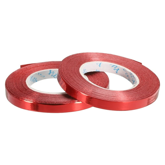 Uxcell Curling Ribbon Crimped Balloon String Metallic 2 Roll for Party Decoration Gift Wrapping Art Crafts Red