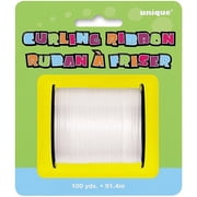 Curling Ribbon, White, 100 yd, 1ct