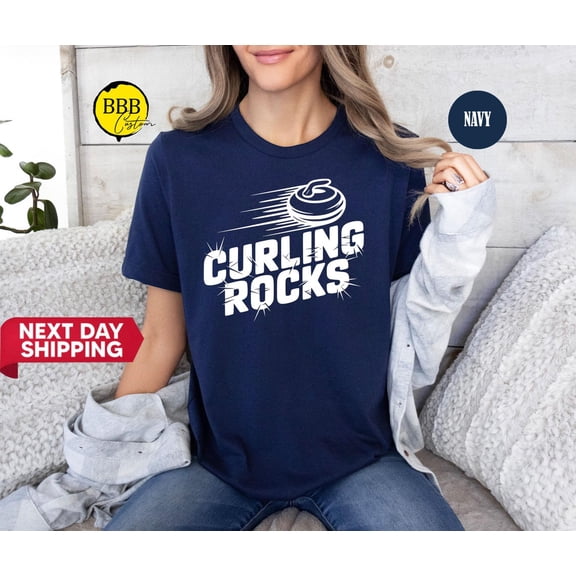 Curling Rocks T-Shirt: Ice Sports For Curlers Tshirt All Size S-5XL