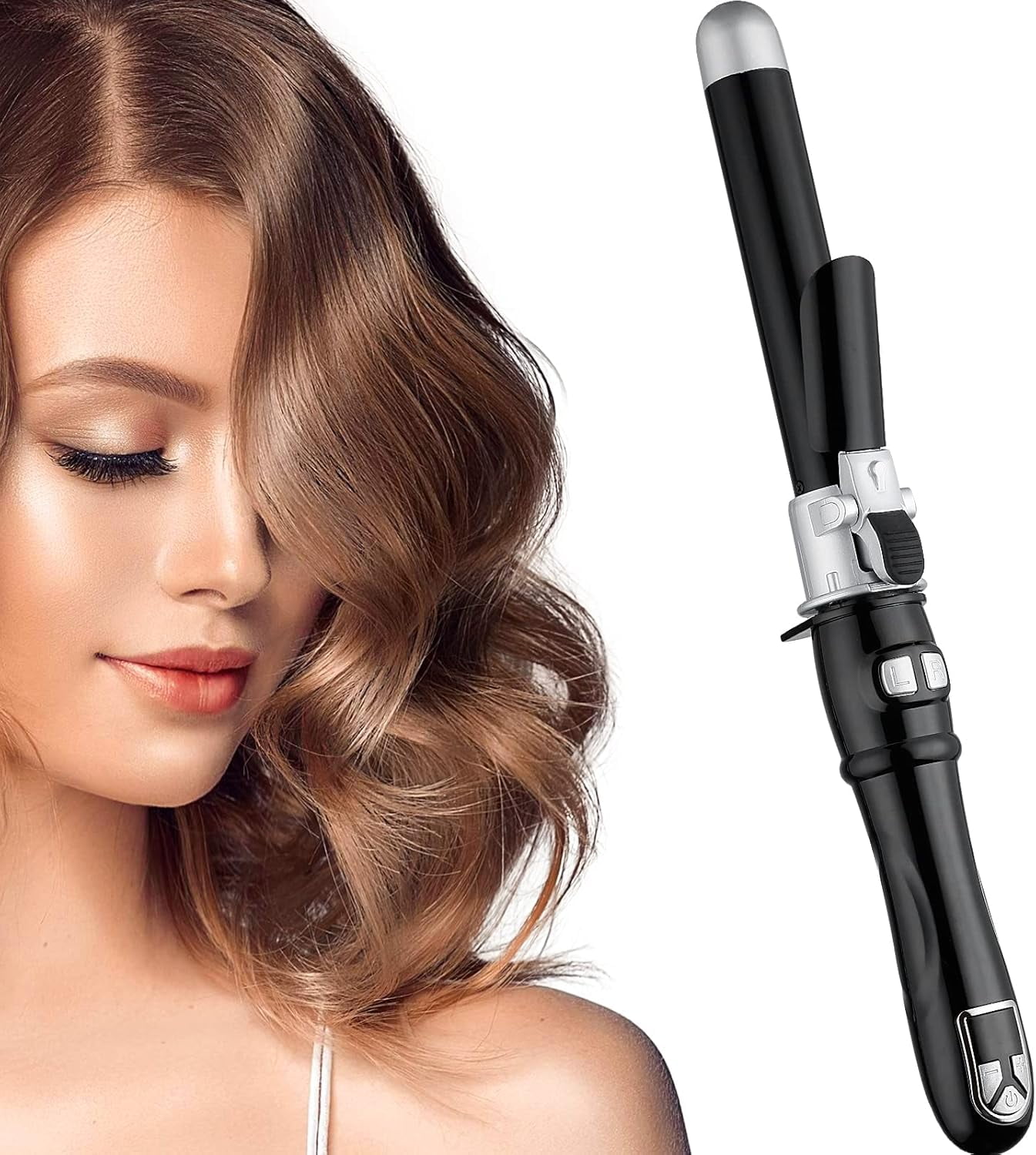 Curling Wand Automatic Curling Iron Automatic Hair Curler Rotating Curling Iron Hair Waver Hair Styling Irons 30s Instant Heat Wand 110-240v