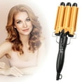 Curling Wand Big Three Barrel Curling Wand Solar Wand for Face 1/2 Wand