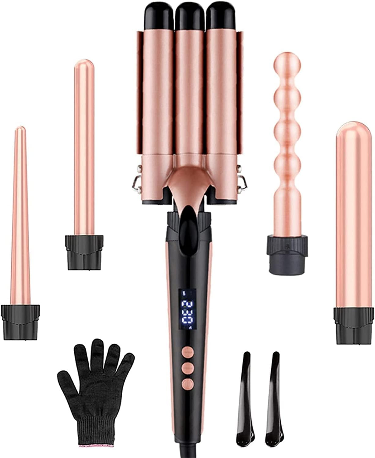2 inch extra long barrel curling iron large barrel curling wand for long hair ceramic