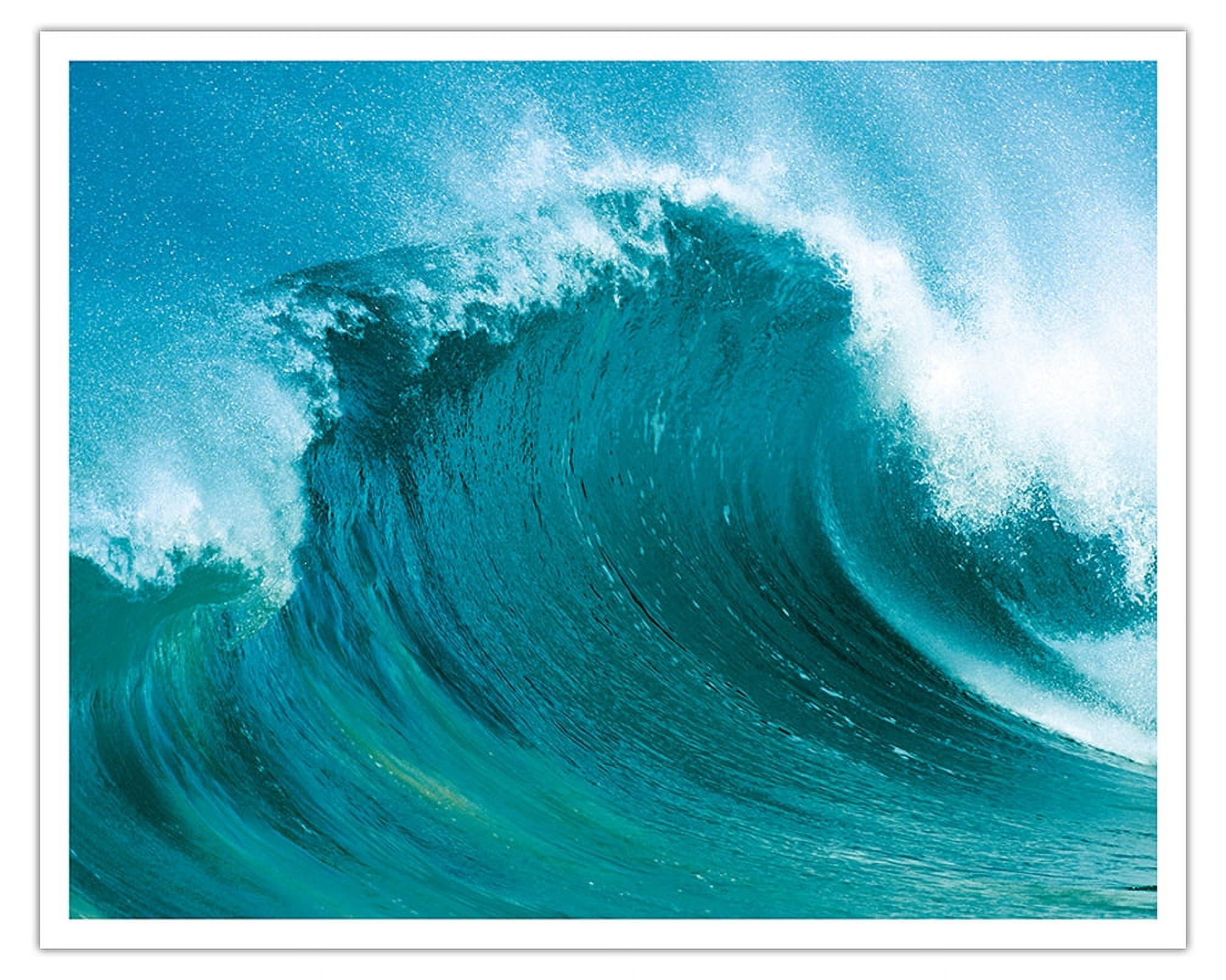 Curling Wave Hawaiian Breaking Wave Hawaii From an Original Color Photograph by Jeffrey