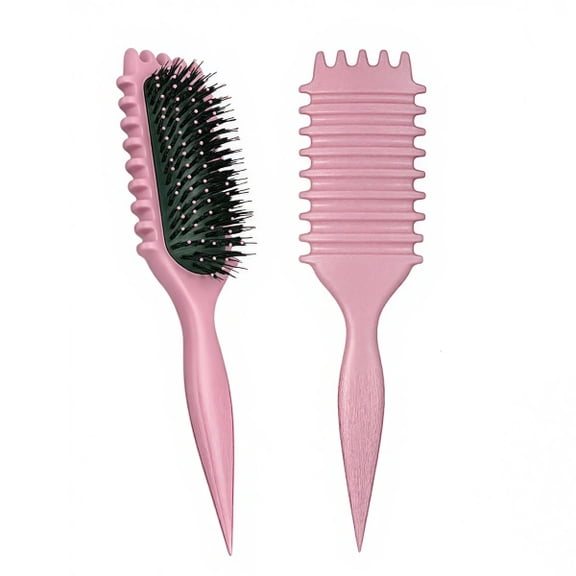 Wide Tooth Curling Comb, Anti-Tangling & Wave Styling Tool for Natural Curly Hair, Frizz Control Detangling Brush for Women