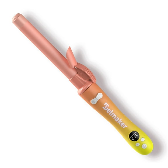 Belmaker -Luxury Curling Wand for Effortless Glam - High-Quality Wand for Enhanced Style and Effortless GlamComfort Orange hair styling tools