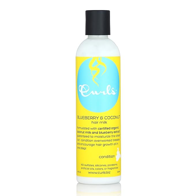 Curls Blueberry Bliss Blueberry & Coconut Hair Milk Leave In Conditioner and Styler