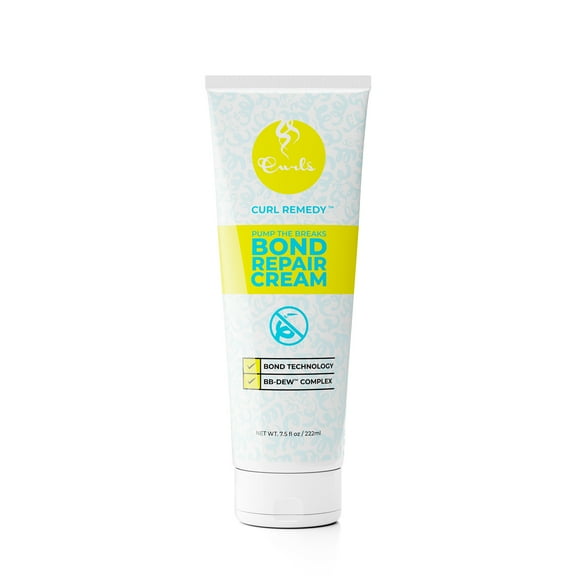 Curls Pump The Breaks Bond Repair Cream, Hair Treatment Conditioner, 7.5 oz