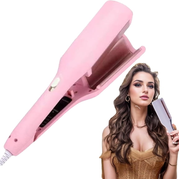 Curluxes French Curls Iron, Curluxes Create Frizz-Free French Curls Effortlessly Iron, Negative Ion Rapid Heating Dual Voltage,for All Hair Types, 15-Second Heat-Up, Four Settings (Purple)