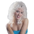 thumbnail image 1 of Curly Blonde Party Wig Adult Halloween Accessory, 1 of 2