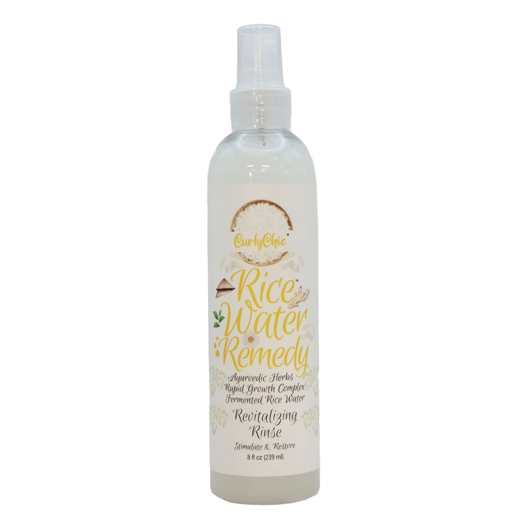 Curly Rice Curly Chic Rice Water Remedy Revitalizing Rinse, 8 Oz, Pack of 3 ...