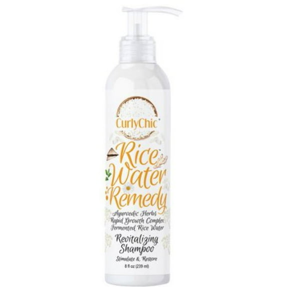 CurlyChic Rice Water Remedy Revitalizing Shampoo – 8 oz