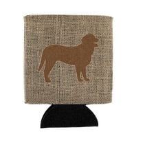 Curly Coated Retriever Burlap and Brown BB1074 Can or Bottle Hugger