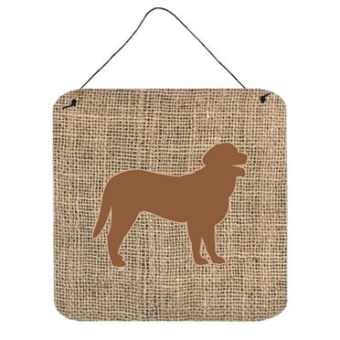 Curly Coated Retriever Burlap and Brown BB1074 Wall or Door Hanging Prints
