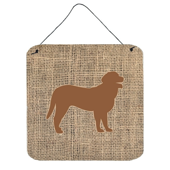 Curly Coated Retriever Burlap and Brown BB1074 Wall or Door Hanging Prints