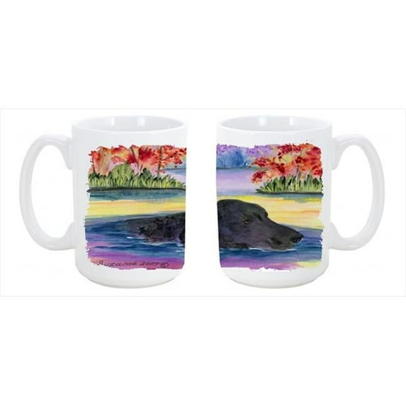 Curly Coated Retriever Dishwasher Safe Microwavable Ceramic Coffee Mug 15 oz.