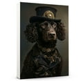 thumbnail image 1 of Curly Coated Retriever Dog Canvas Painting Canvas Art Prints Bathroom Artwork for Wall Living Room Bedroom Bathroom Wall Art Framed Art Wall Decor Wood Wall Hanging Art, 1 of 6