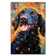thumbnail image 1 of Curly Coated Retriever Dog Starry Night Van Gogh Wall Art Canvas for Living Room Oil Painting Artwork Landscape Canvas Artwok for Living Room Bedroom Home Decorations Wall Decor Large, 1 of 4