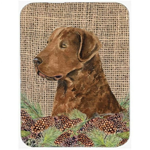 Curly Coated Retriever Glass Cutting Board - Large