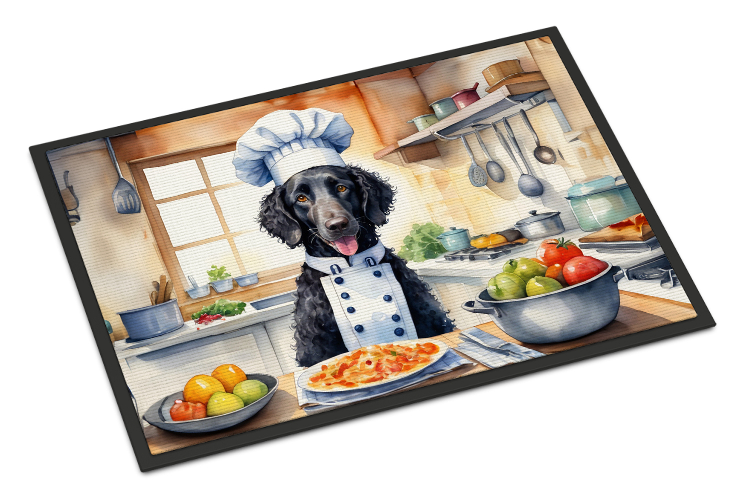 Curly-Coated Retriever The Chef Doormat