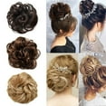 thumbnail image 1 of Curly Hair Bun Messy Synthetic Chignon Hairpiece Hair Bun Extensions 4# Darkest Brown, 1 of 3